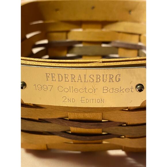 Delaware Heritage Basket 1997 FEDERALSBURG Collector Basket 2nd Edition Signed - Picture 4 of 12